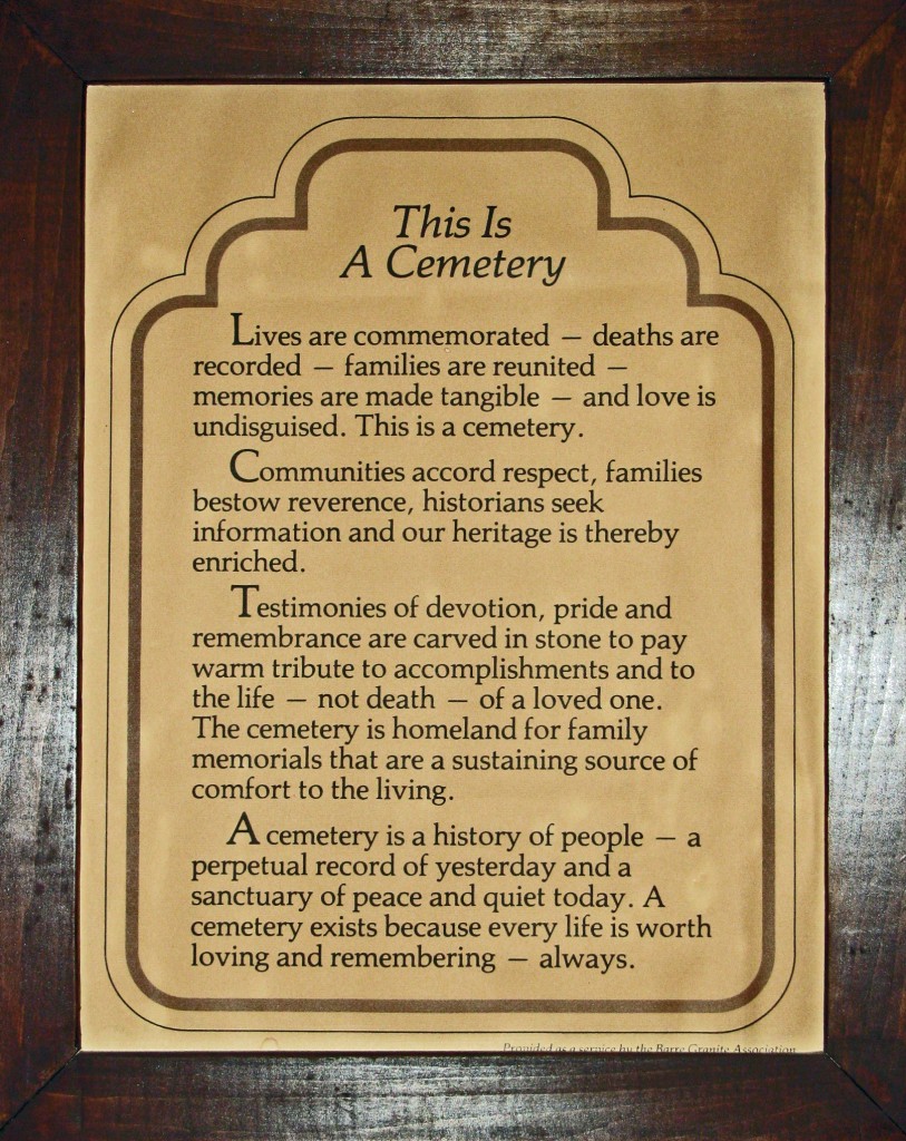 This is a Cemetery