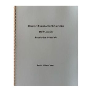 Beaufort County NC 1850 Census